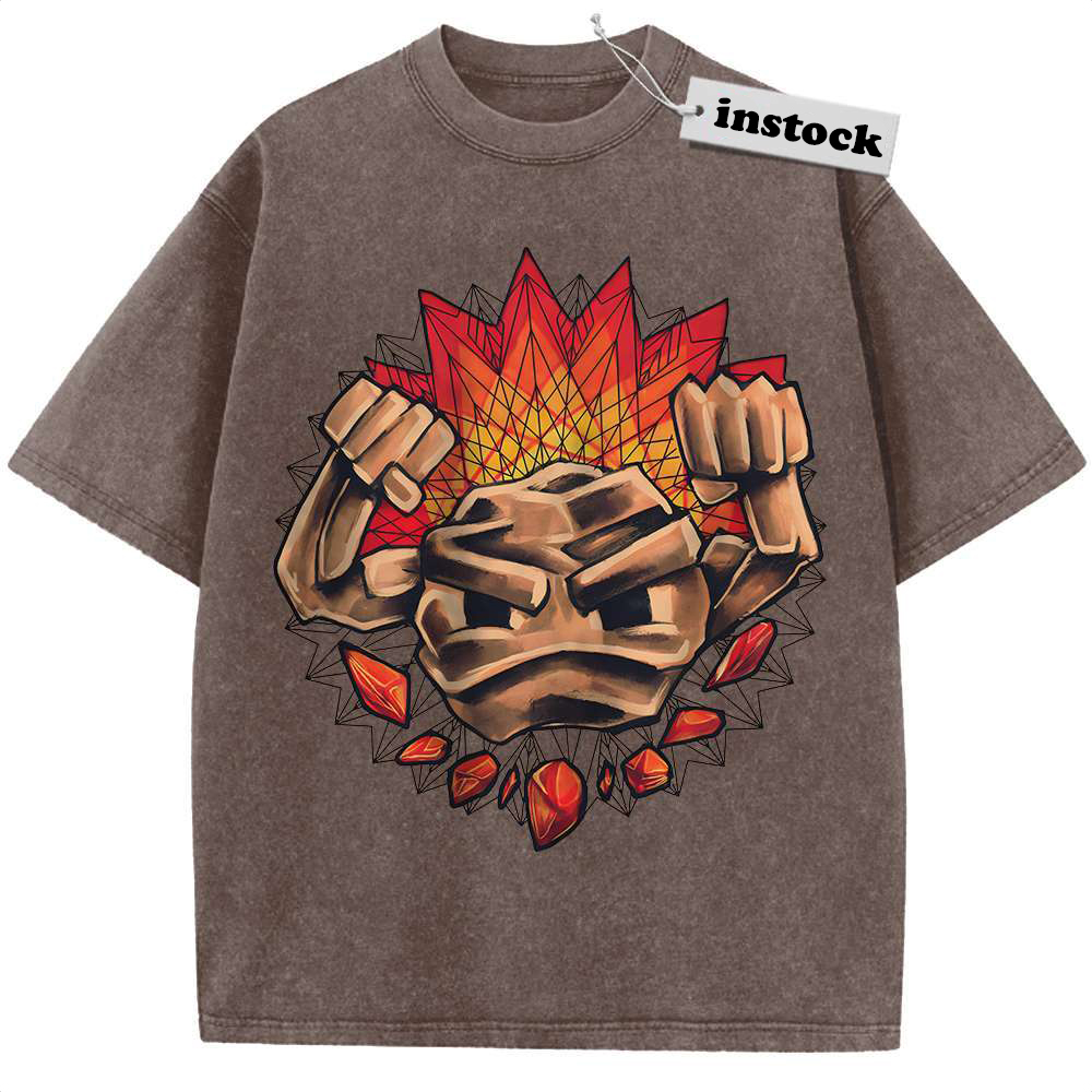 Geodude Shirt, Pokemon shirt, Anime Shirt, Vintage Tee