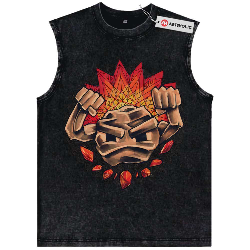 Geodude Tank Top, Pokemon Tank Top, Anime Tank Top, Vintage Tank Top