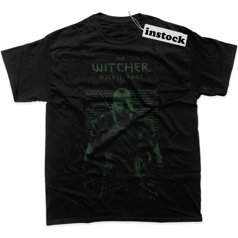 Geralt of Rivia Shirt, The Witcher Shirt, Game Shirt, Graphic T-Shirt