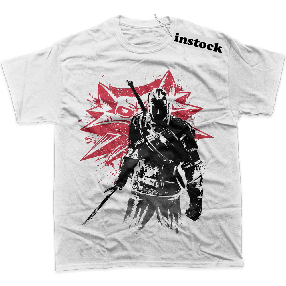 Geralt of Rivia Shirt, The Witcher Shirt, Game Shirt, Graphic Tee