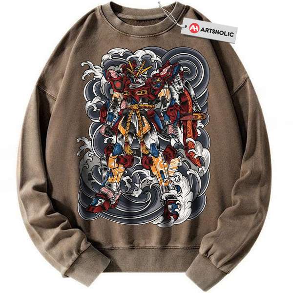 Alternative view of GF13-017NJII God Gundam Sweatshirt, Anime Sweatshirt, Vintage Sweater