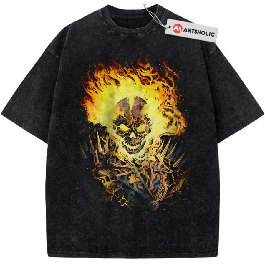 Alternative view of Ghost Rider Shirt, Marvel Comics Shirt, Vintage T-Shirt