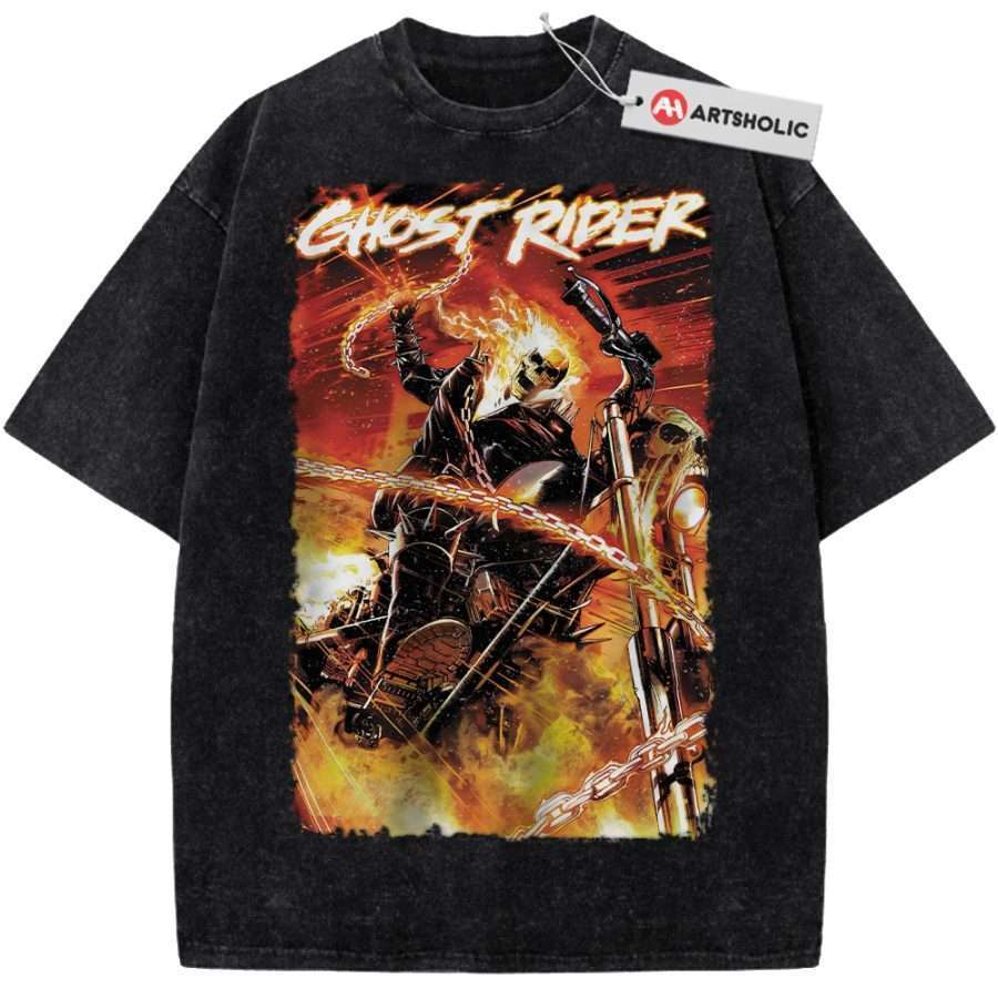 Alternative view of Ghost Rider Shirt, Marvel Comics Shirt, Vintage Tee