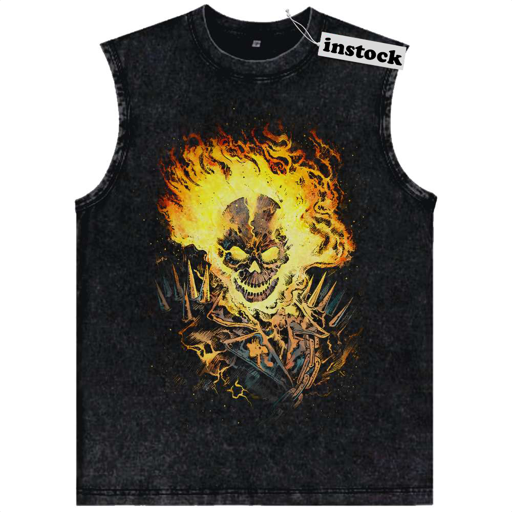 Ghost Rider Tank Top, Marvel Comics Tank Top, Vintage Tank Top