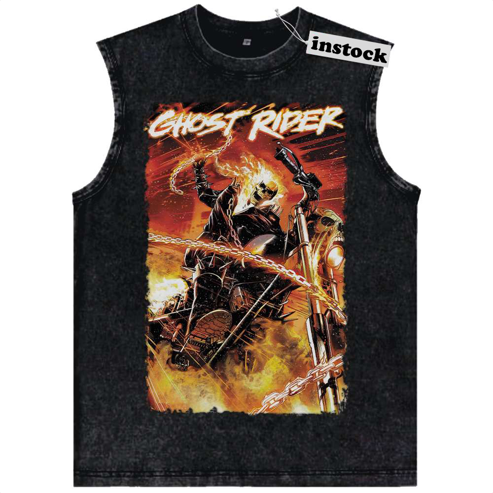Ghost Rider Tank Top, Marvel Comics Tank Top, Vintage Tank Top