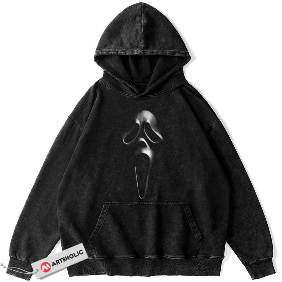 Alternative view of Ghostface Hoodie, Scream Hoodie, Halloween Hoodie, Horror Hoodie, Vintage Hoodie