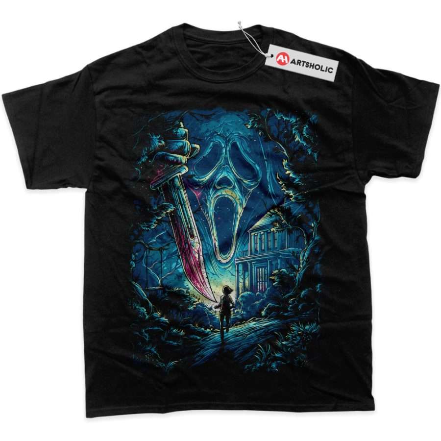Alternative view of Ghostface Shirt, Scream Shirt, Halloween Shirt, Horror Shirt, Graphic T-Shirt