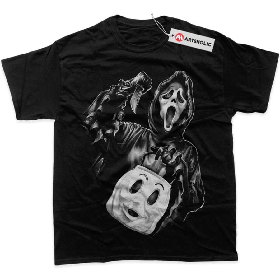 Alternative view of Ghostface Shirt, Scream Shirt, Halloween Shirt, Horror Shirt, Graphic T-Shirt