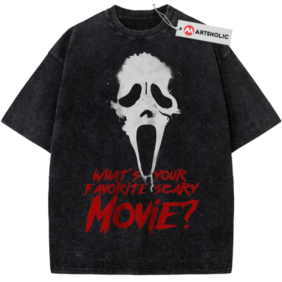 Alternative view of Ghostface Shirt, Scream Shirt, Halloween Shirt, Horror Shirt, Vintage T-Shirt