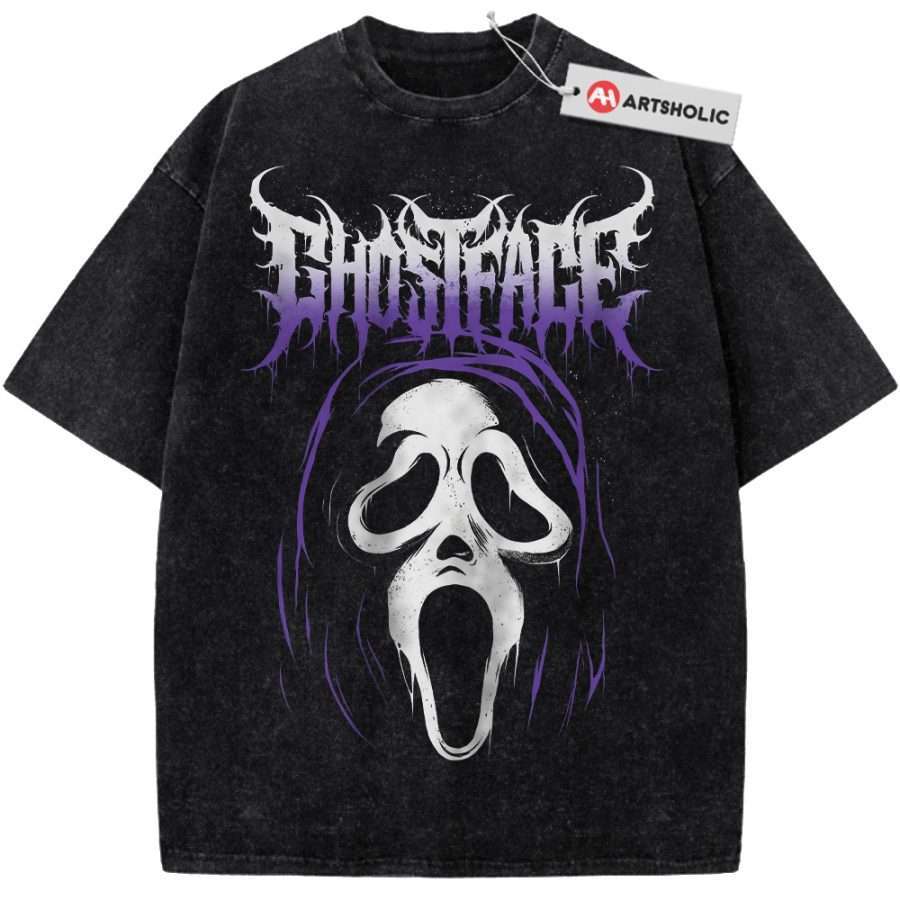 Alternative view of Ghostface Shirt, Scream Shirt, Halloween Shirt, Horror Shirt, Vintage T-Shirt