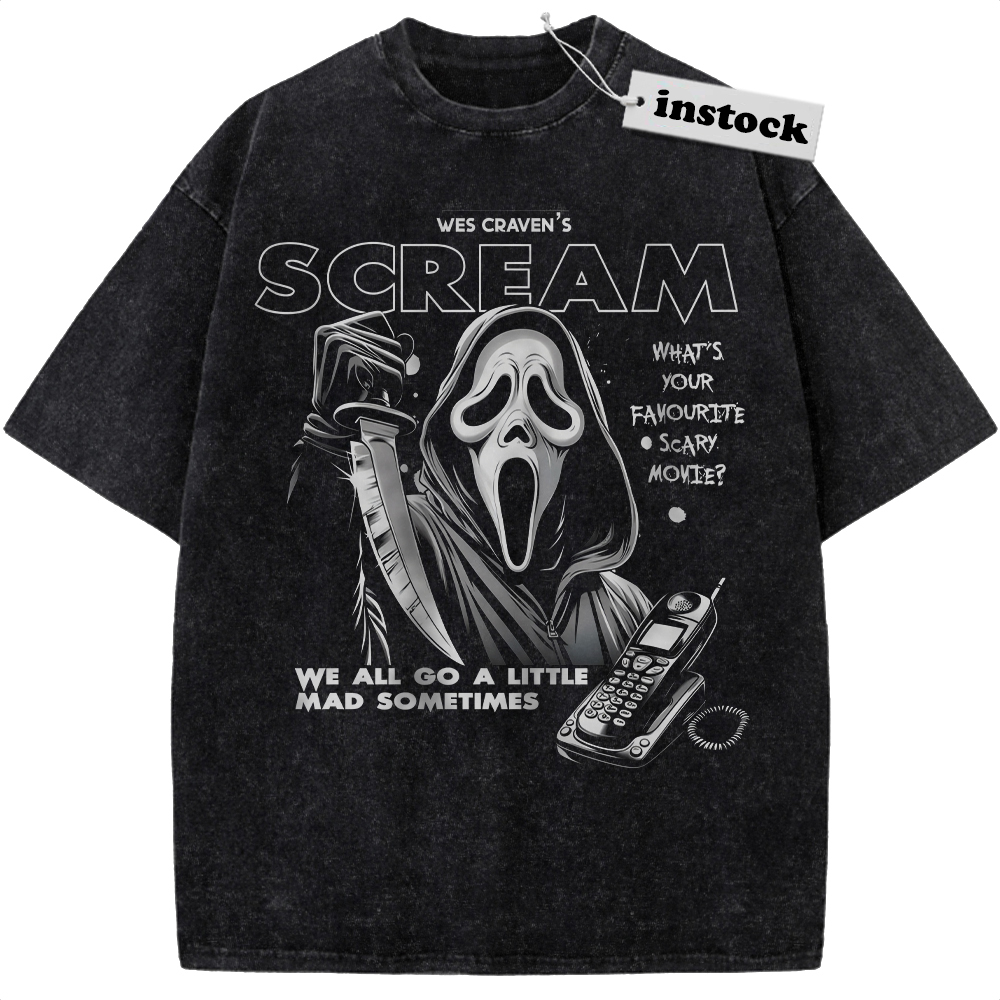 Ghostface Shirt, Scream Shirt, Halloween Shirt, Horror Shirt, Vintage T-Shirt