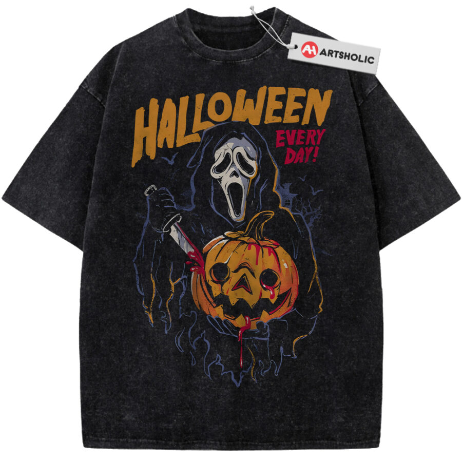 Alternative view of Ghostface Shirt, Scream Shirt, Halloween Shirt, Horror Shirt, Vintage T-Shirt