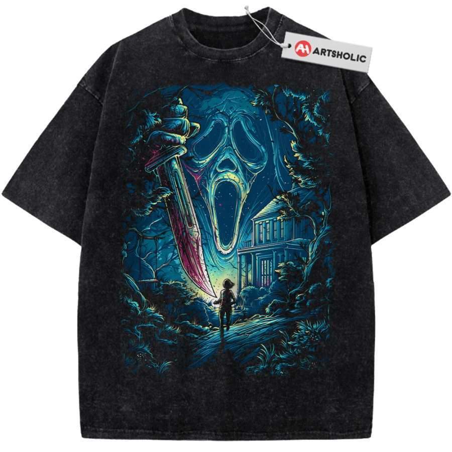 Alternative view of Ghostface Shirt, Scream Shirt, Halloween Shirt, Horror Shirt, Vintage T-Shirt
