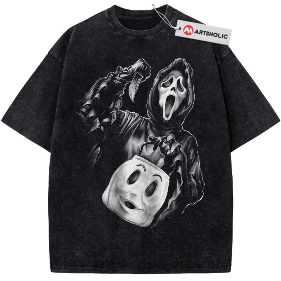 Alternative view of Ghostface Shirt, Scream Shirt, Halloween Shirt, Horror Shirt, Vintage T-Shirt