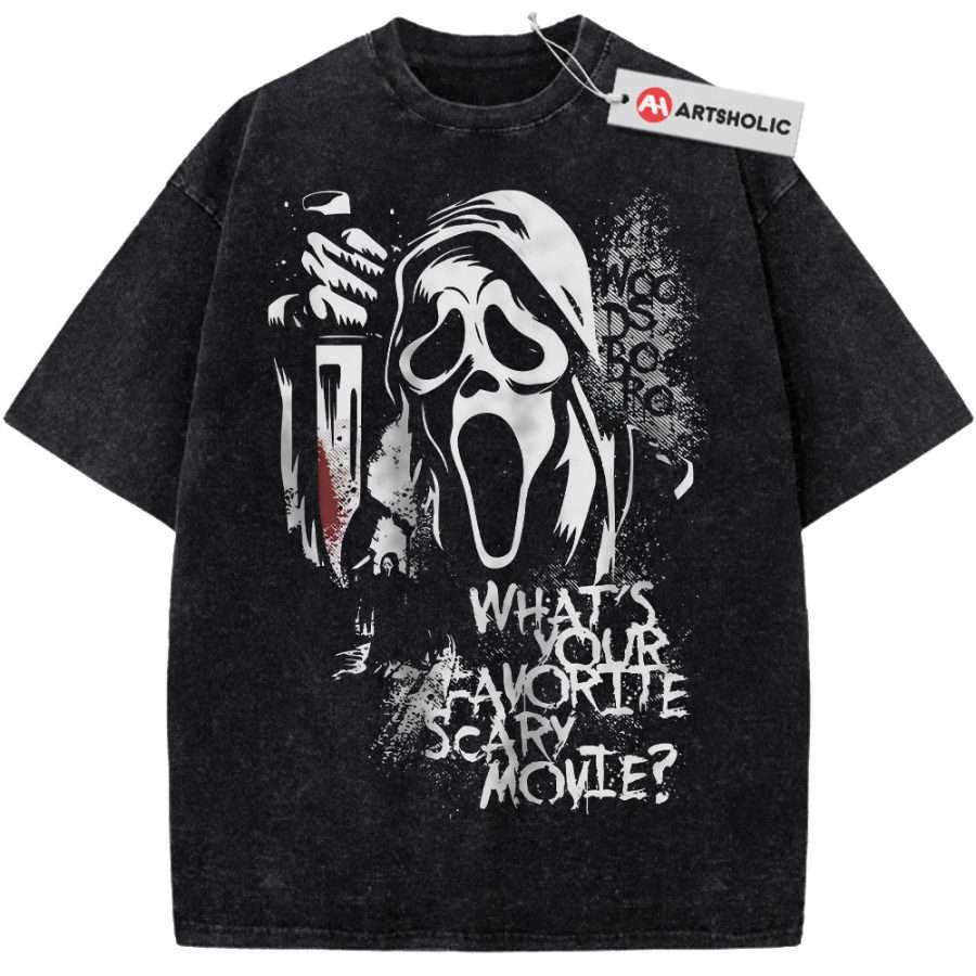 Alternative view of Ghostface Shirt, Scream Shirt, Halloween Shirt, Horror Shirt, Vintage T-Shirt