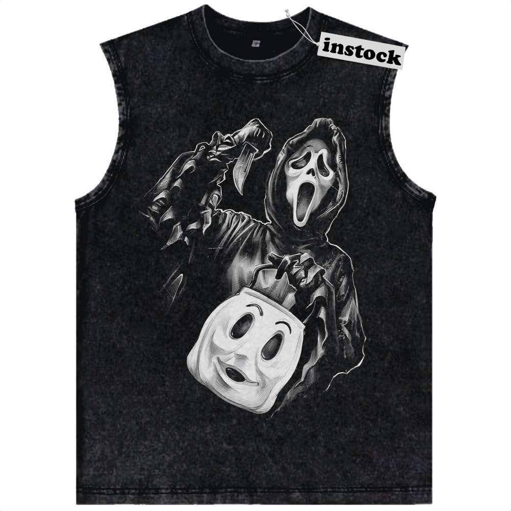 Ghostface Tank Top, Scream Tank Top, Halloween Tank Top, Horror Tank Top, Vintage Tank Top