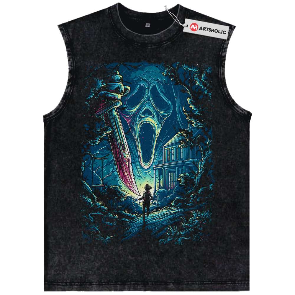 Ghostface Tank Top, Scream Tank Top, Halloween Tank Top, Horror Tank Top, Vintage Tank Top