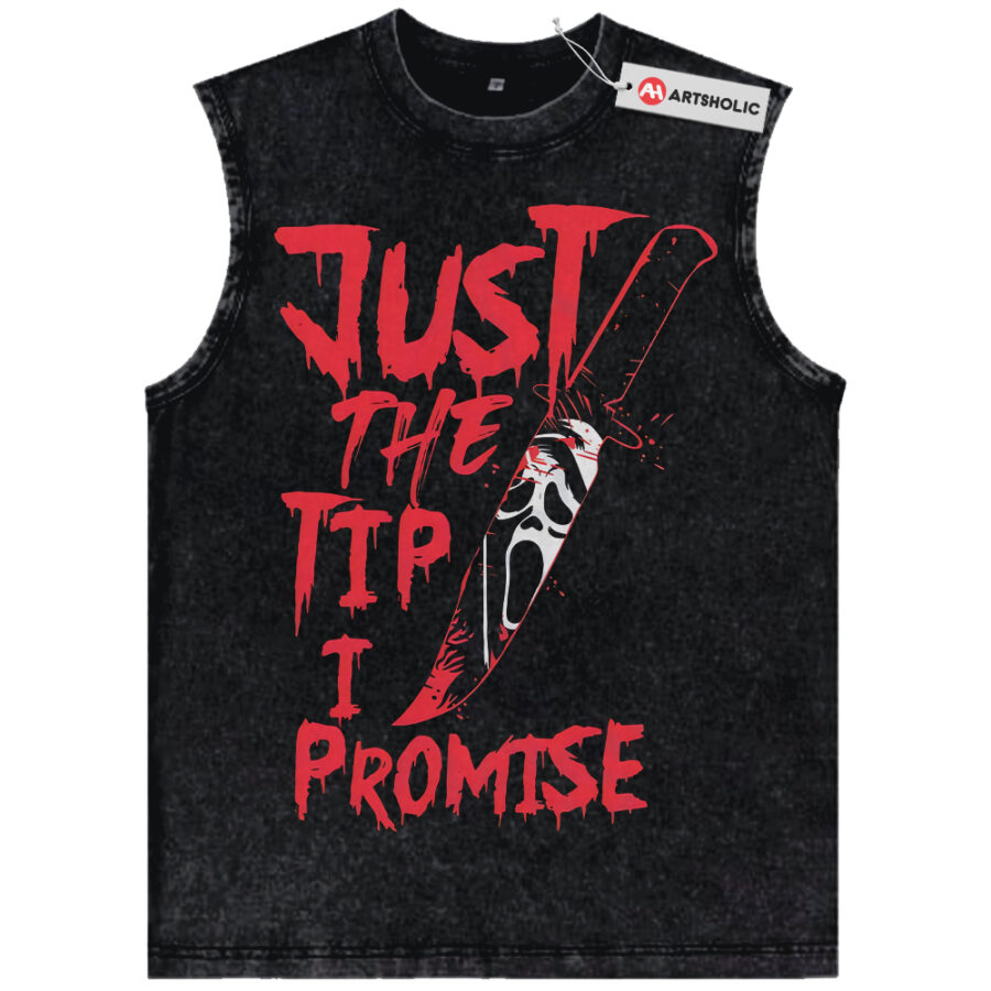 Alternative view of Ghostface Tank Top, Scream Tank Top, Halloween Tank Top, Horror Tank Top, Vintage Tank Top