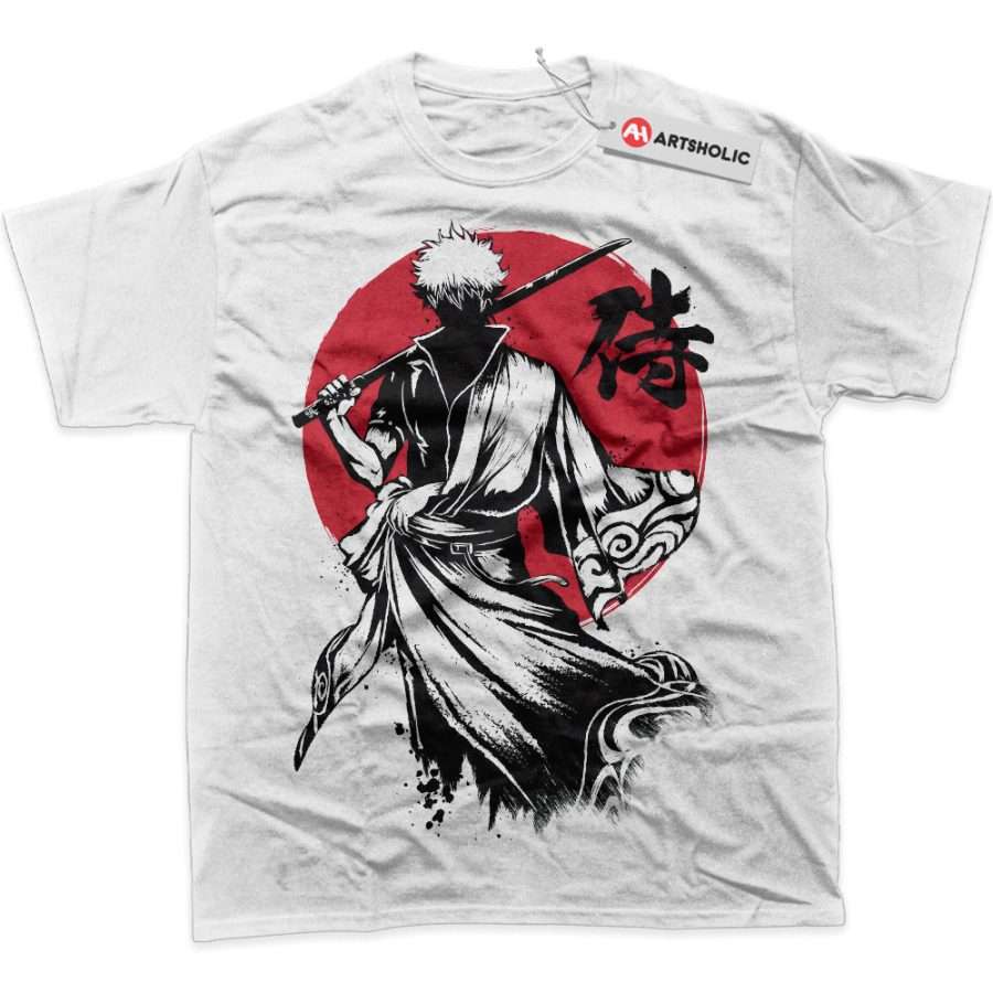 Alternative view of Gintoki Sakata Shirt, Gintama Shirt, Anime Shirt, Graphic Tee