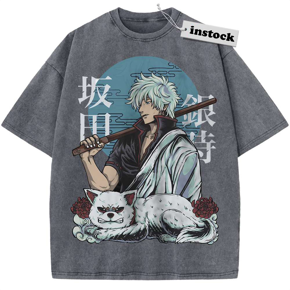 Gintoki Sakata Shirt, Gintama Shirt, Anime Shirt, Vintage T-Shirt