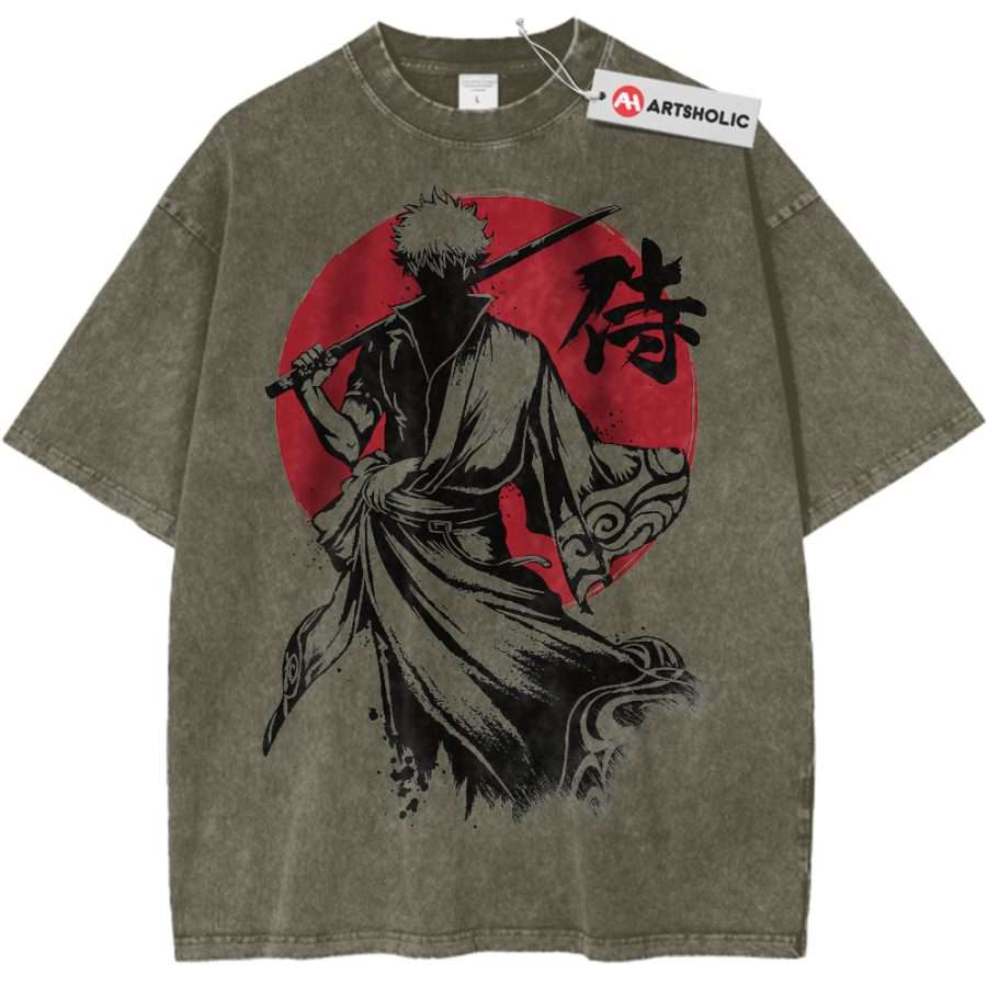 Alternative view of Gintoki Sakata Shirt, Gintama Shirt, Anime Shirt, Vintage Tee