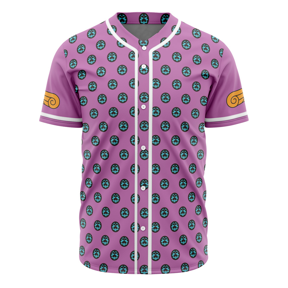 Giorno Giovanna Anime Jojo's Bizarre Adventure Custom Baseball Jersey - Otaku Hall