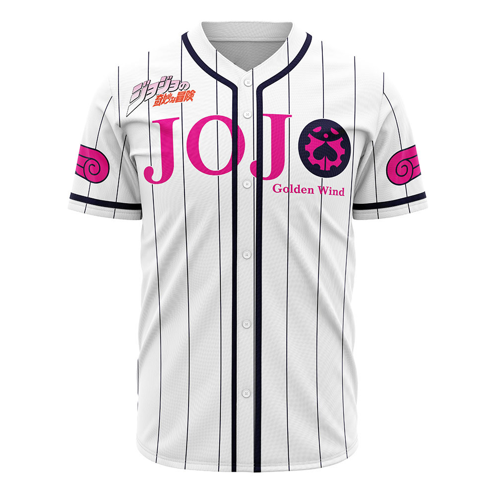 Giorno Giovanna Golden Wind Jojo's Bizarre Adventure Custom Baseball Jersey - Otaku Hall