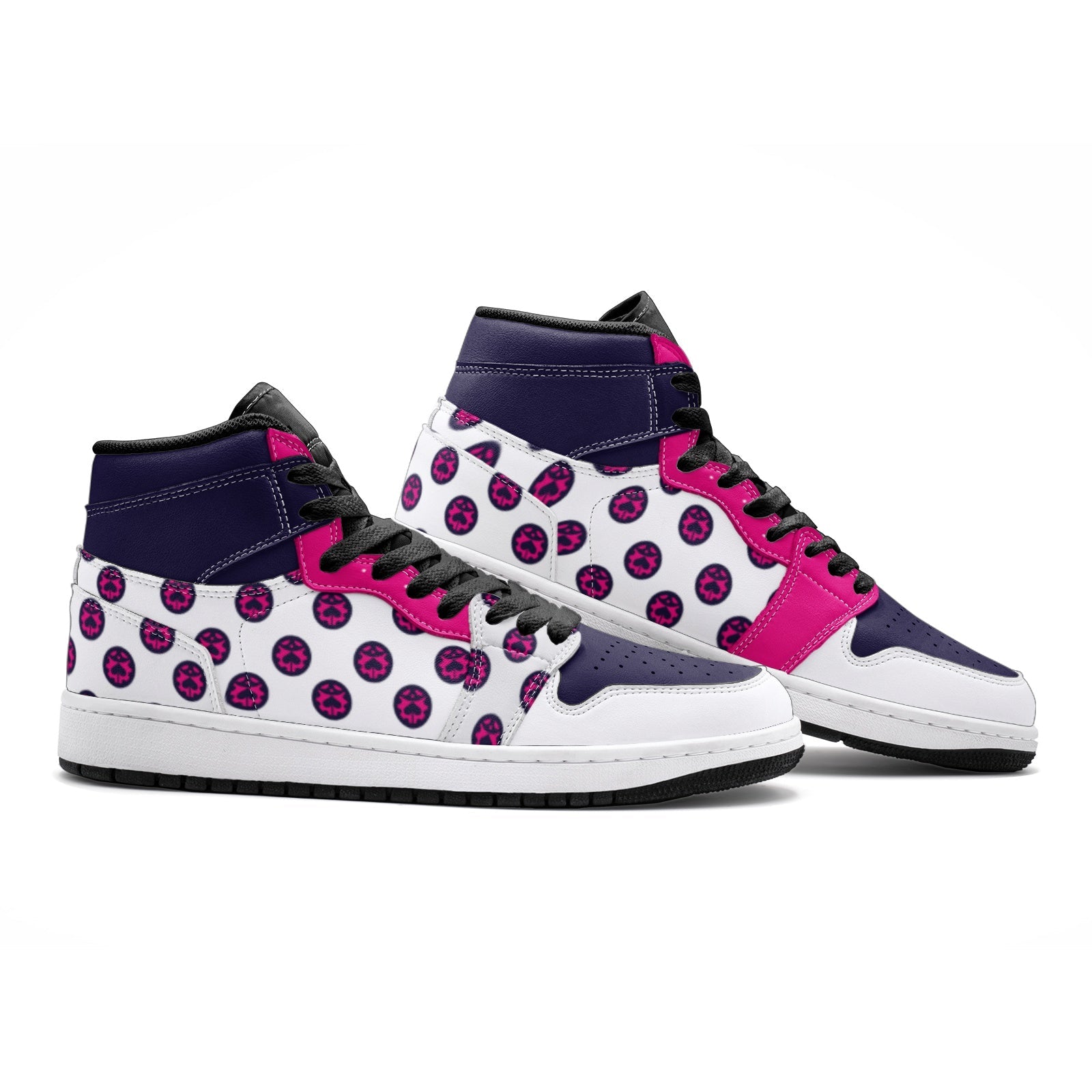 Alternative view of Giorno Giovanna Jojo's Bizarre Adventure Custom Sneaker Mid 1 Basketball Shoes - Otaku Hall