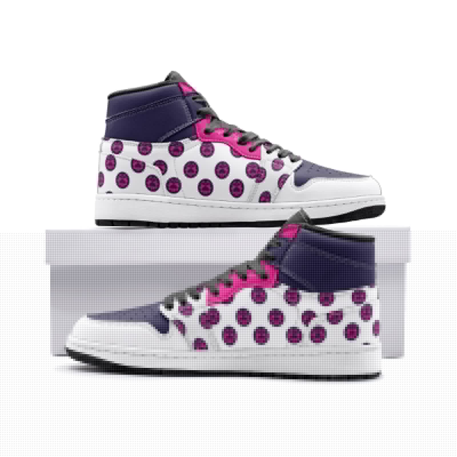 Giorno Giovanna Jojo's Bizarre Adventure Custom Sneaker Mid 1 Basketball Shoes - Otaku Hall