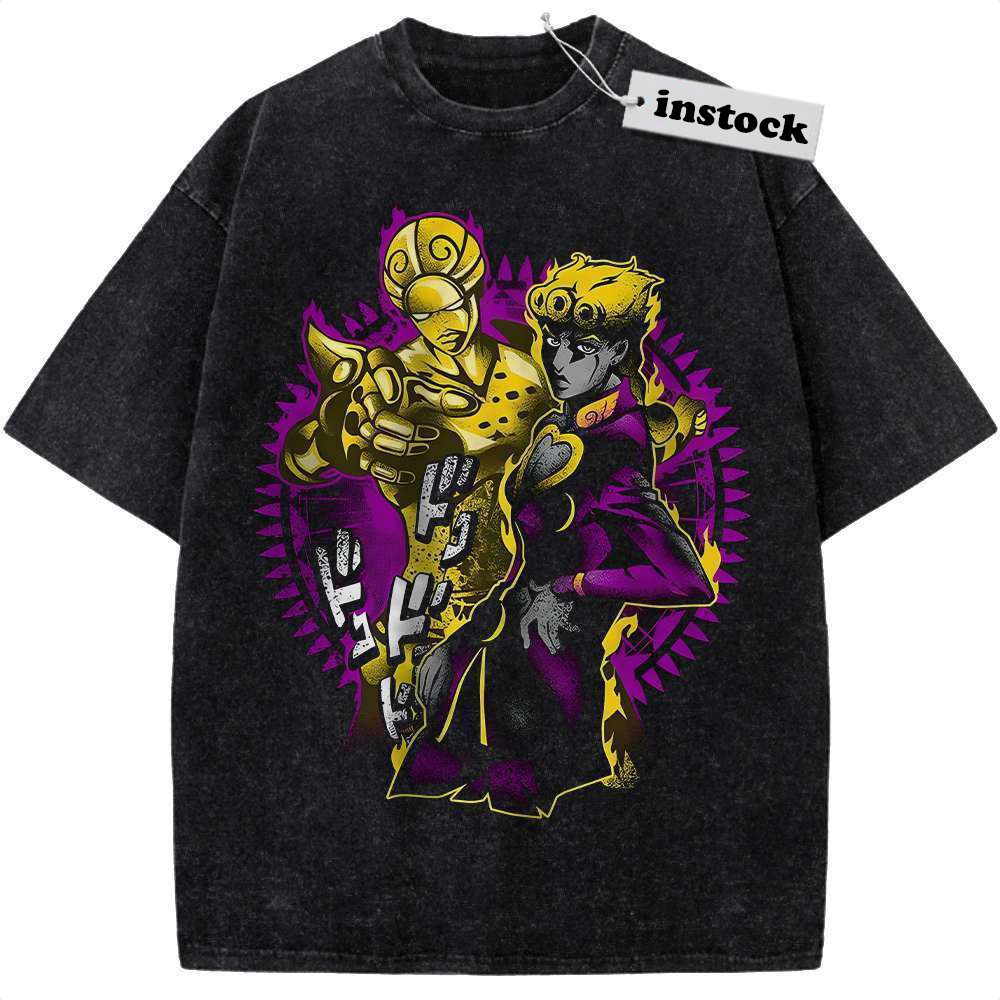 Giorno Giovanna Shirt, JoJo's Bizarre Adventure Shirt, Anime Shirt, Vintage Tee