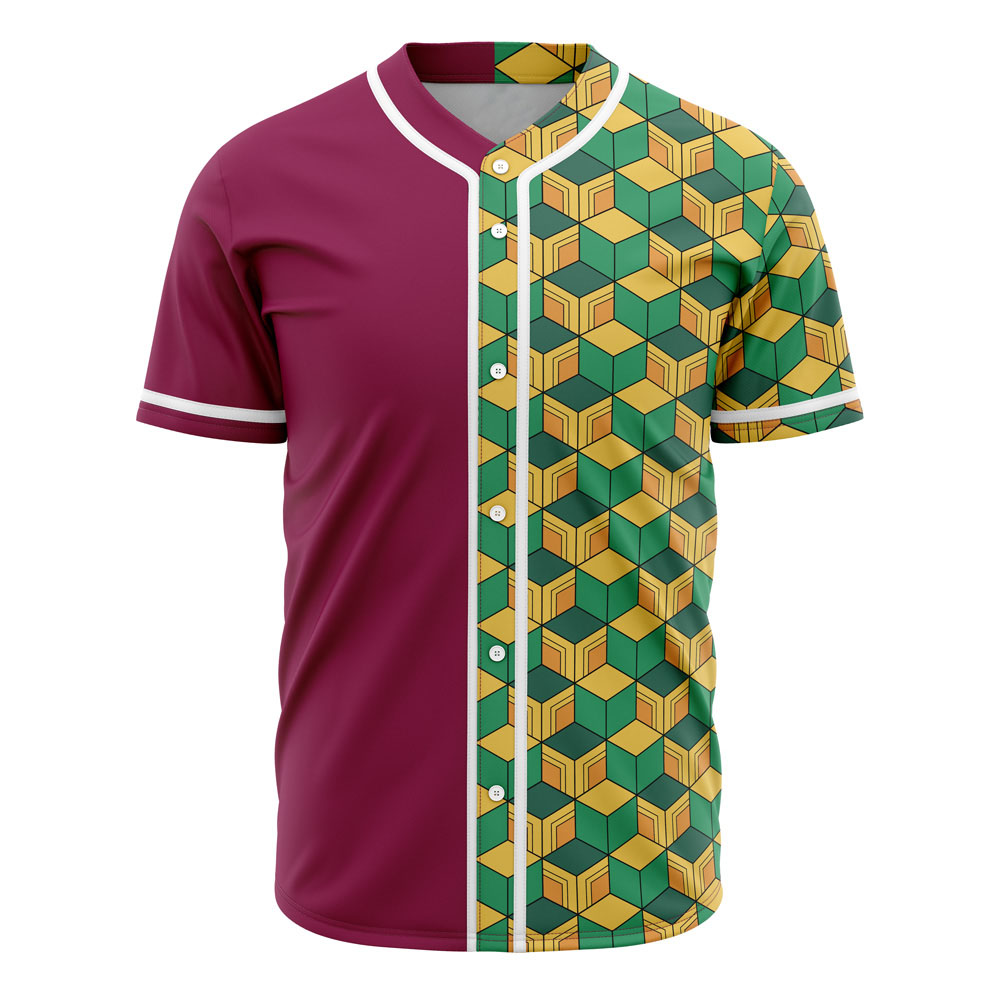 Giyu Tomioka Demon Slayer Custom Baseball Jersey - Otaku Hall