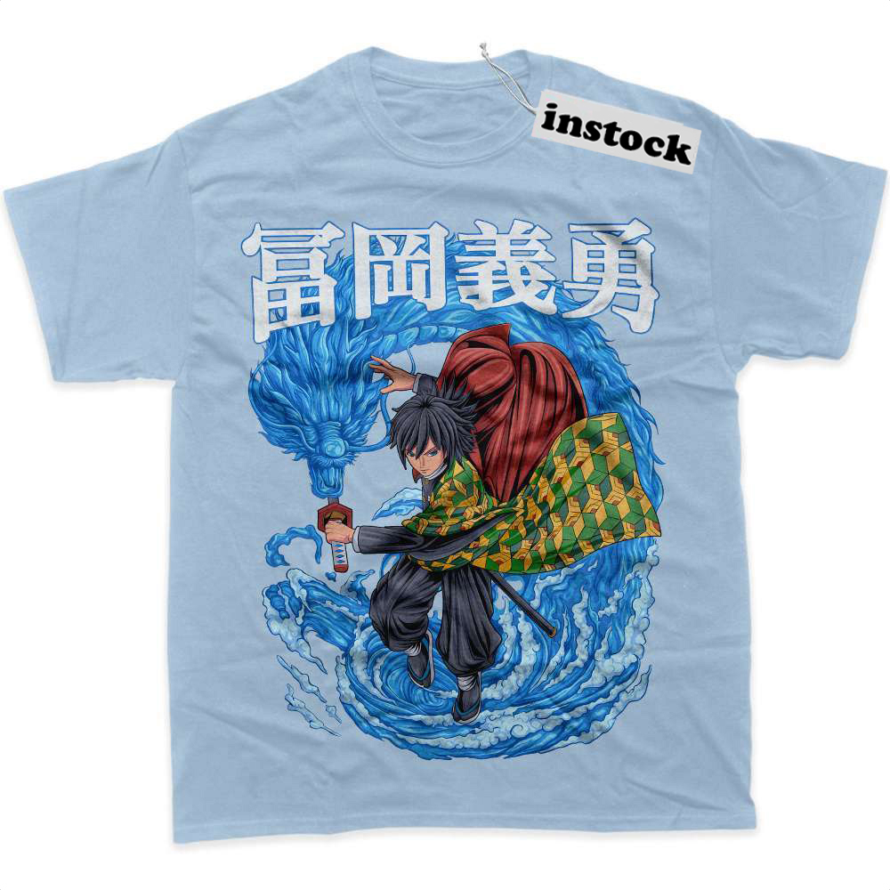 Giyu Tomioka Shirt, Demon Slayer Shirt, Anime Shirt, Graphic Tee