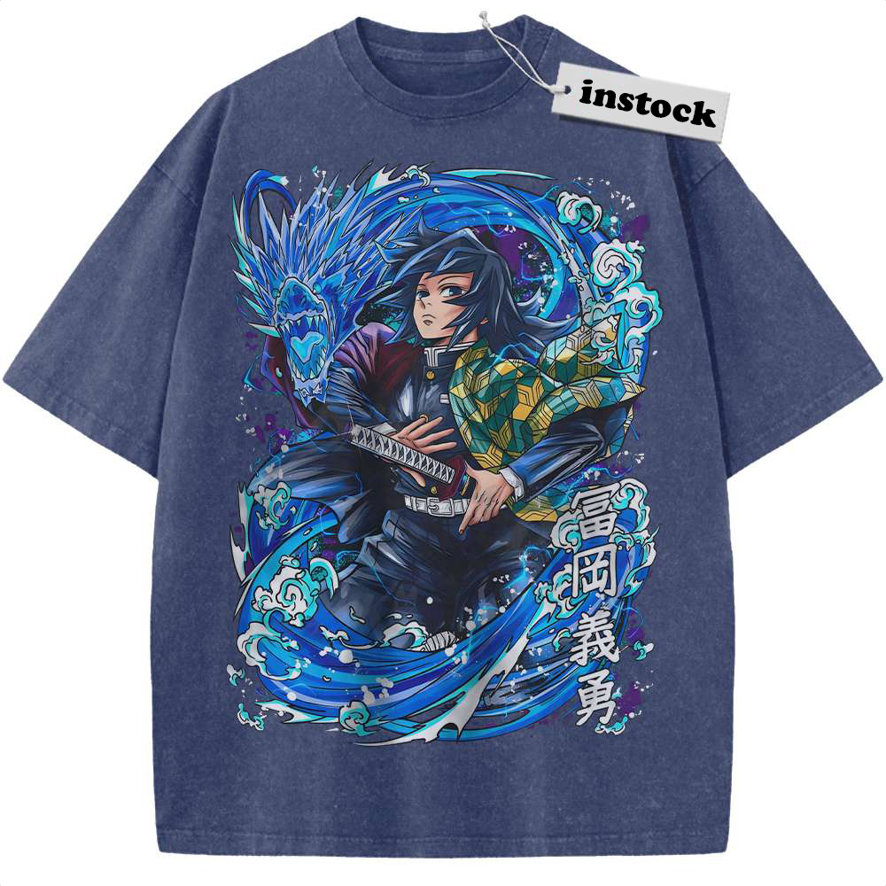 Giyu Tomioka Shirt, Demon Slayer Shirt, Anime Shirt, Vintage Tee