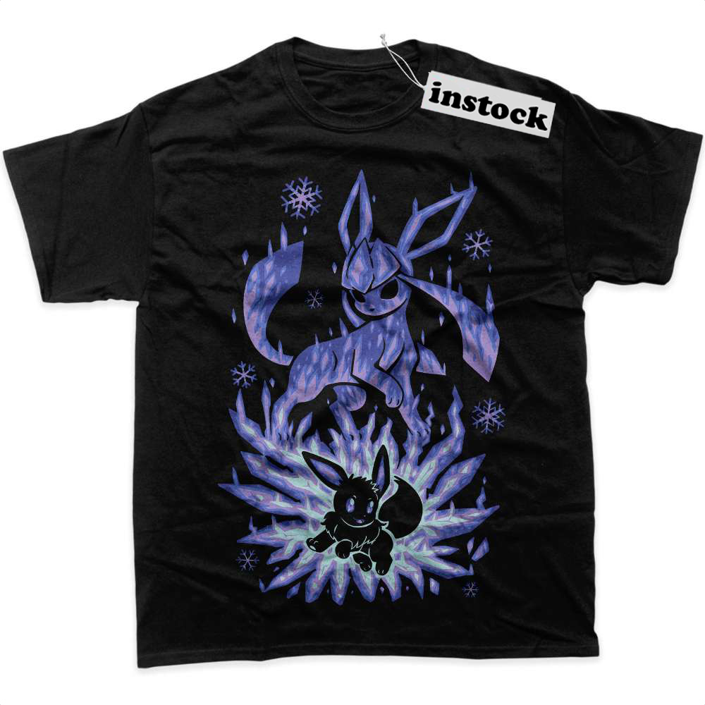 Glaceon Shirt, Eevee Shirt, Pokemon Shirt, Anime Shirt, Graphic Tee