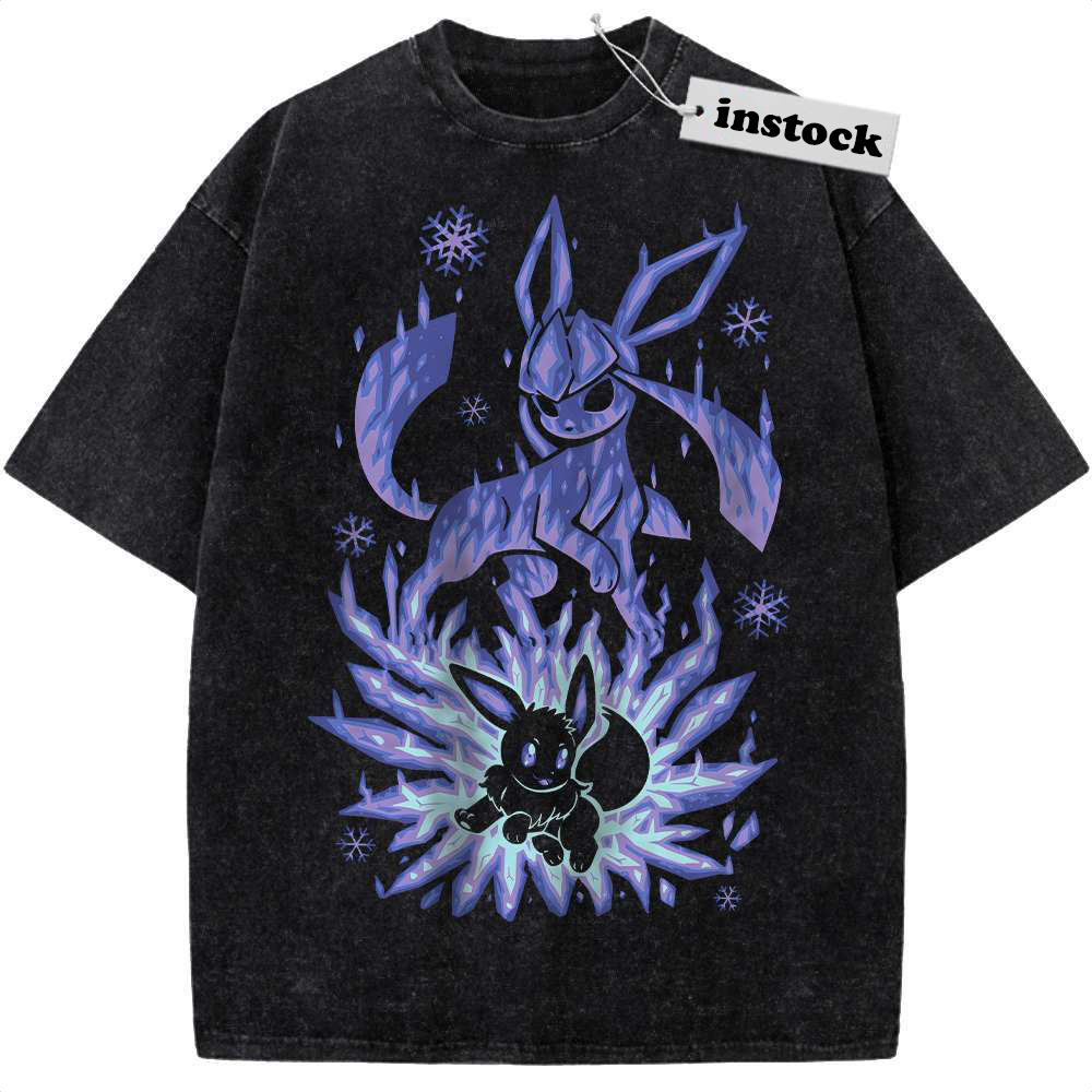 Glaceon Shirt, Eevee Shirt, Pokemon shirt, Anime Shirt, Vintage Tee