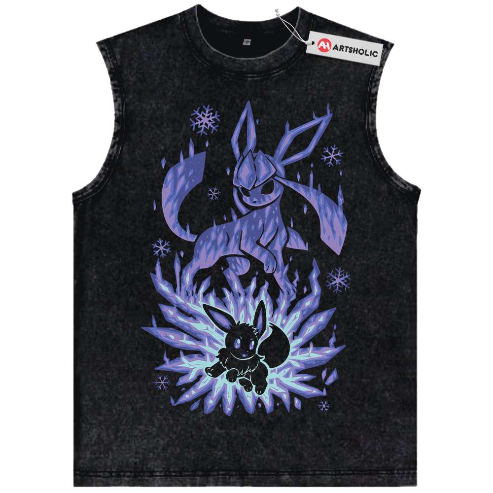 Glaceon Tank Top, Eevee Tank Top, Pokemon Tank Top, Anime Tank Top, Vintage Tank Top