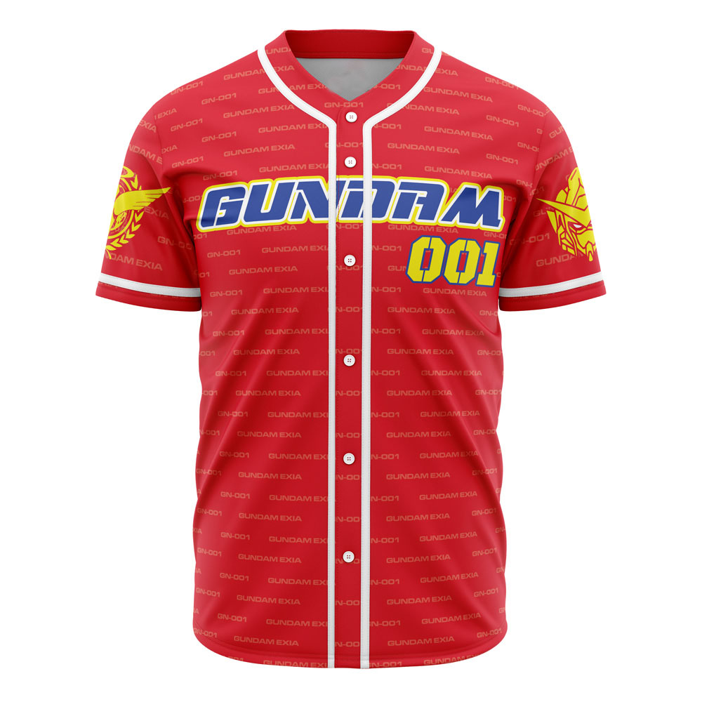 GN-001 Exia Gundam Custom Baseball Jersey - Otaku Hall