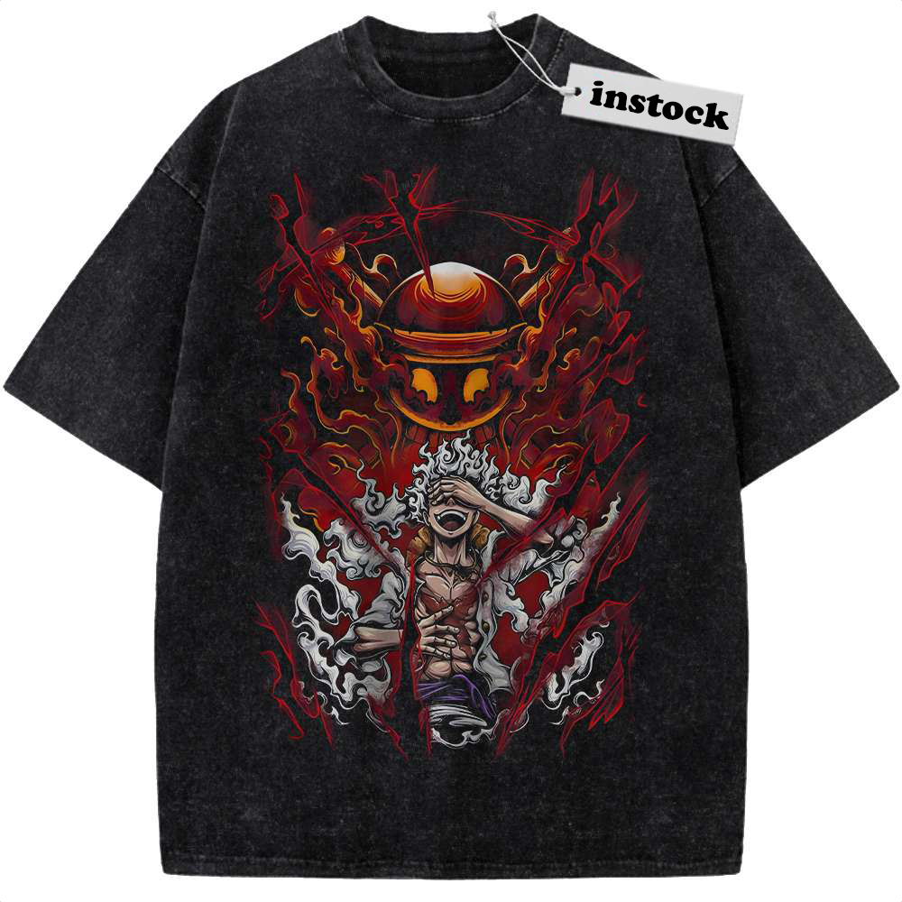 God Nika Shirt, Monkey D Luffy Shirt, One Piece Shirt, Anime Shirt, Vintage T-Shirt
