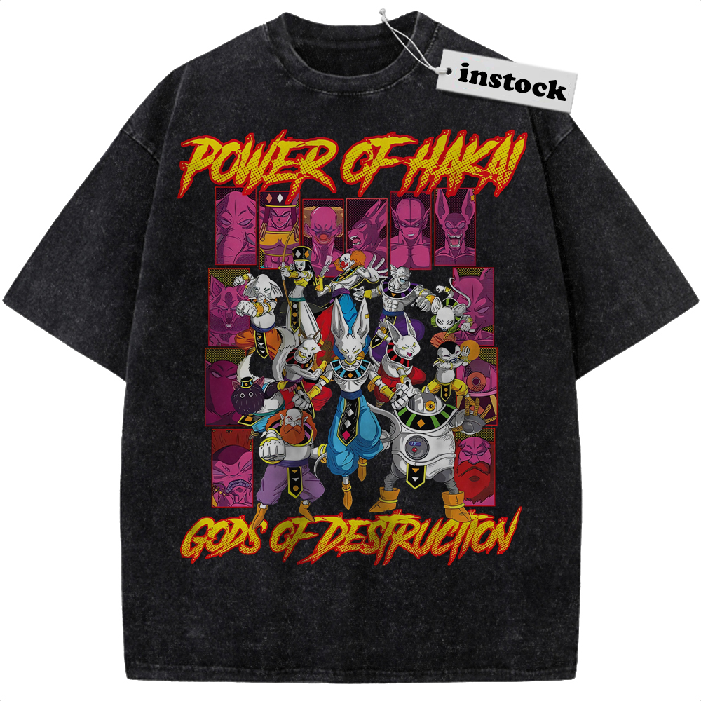 God of Destruction Shirt, Dragon Ball Shirt, Anime Shirt, Vintage T-Shirt