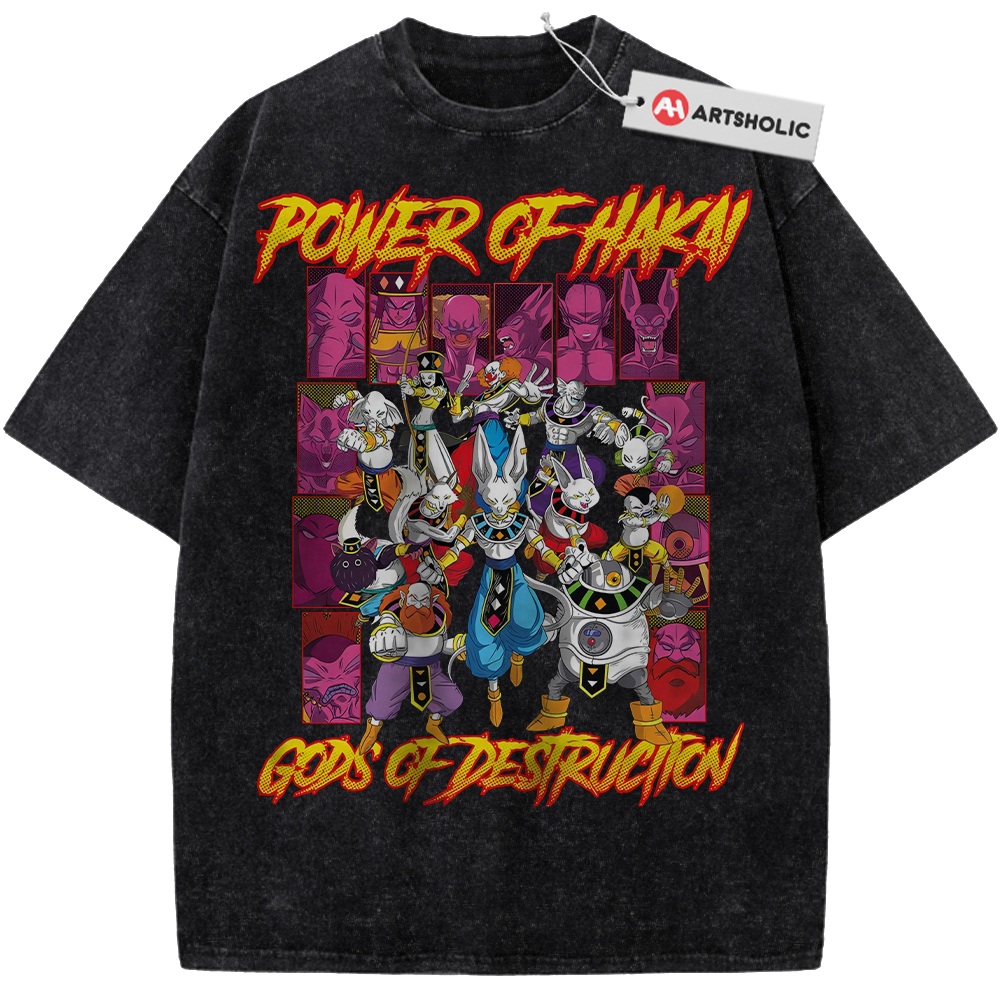 God of Destruction Shirt, Dragon Ball Shirt, Anime Shirt, Vintage T-Shirt