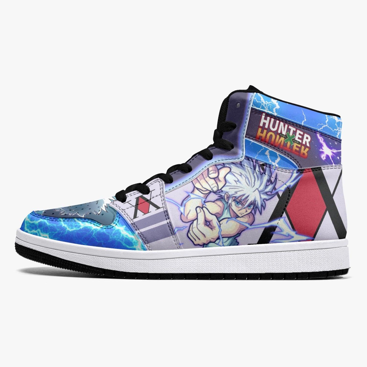 Alternative view of Godspeed Killua Hunter X Hunter Custom Sneaker Mid 1 Basketball Shoes - Otaku Hall