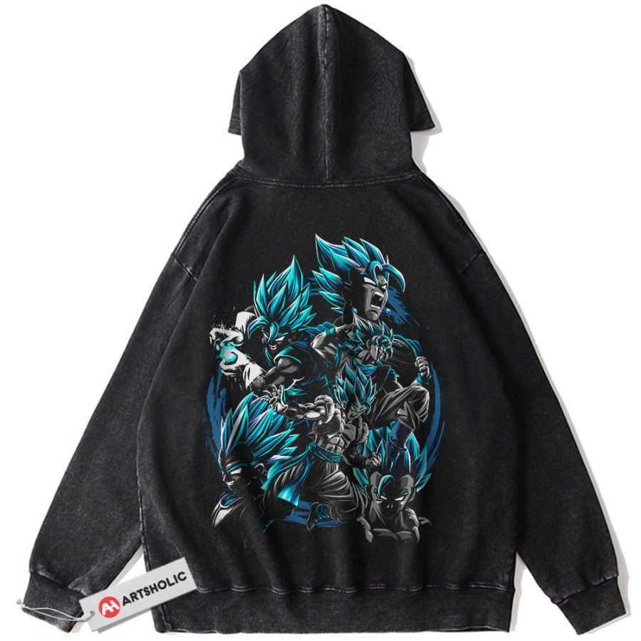 Alternative view of Gogeta Hoodie, Dragon Ball Z Hoodie, DBZ Hoodie, Anime Hoodie, Vintage Hoodie