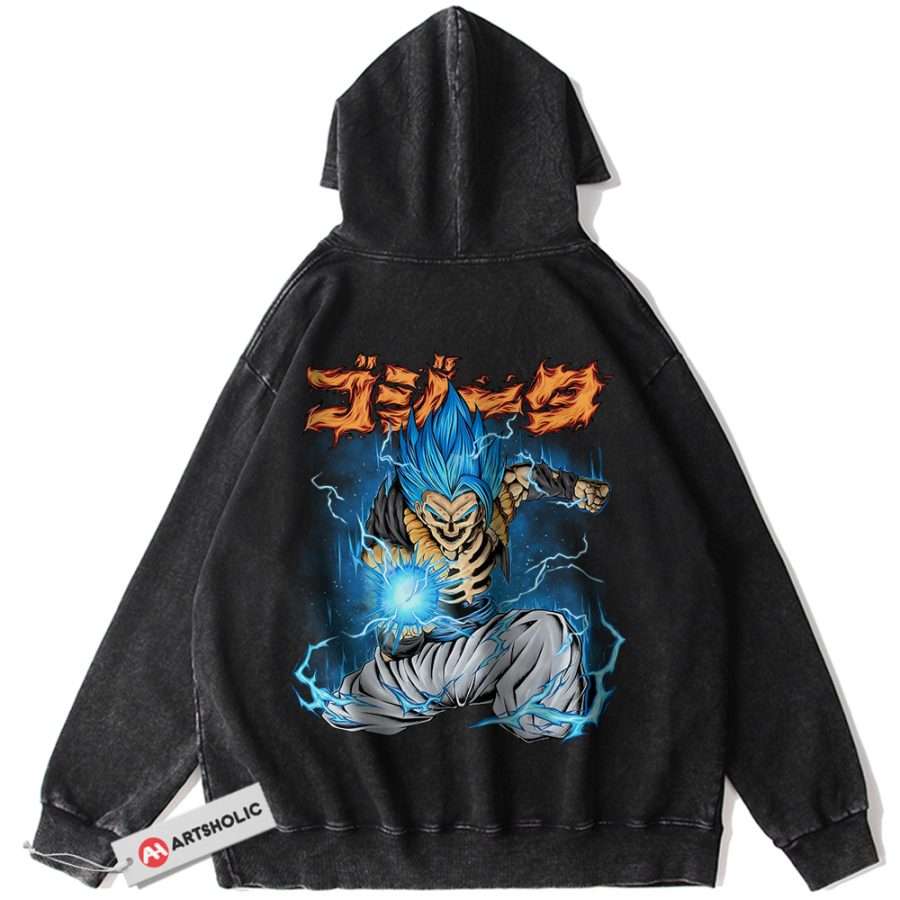 Alternative view of Gogeta Hoodie, Dragon Ball Z Hoodie, DBZ Hoodie, Anime Hoodie, Vintage Hoodie