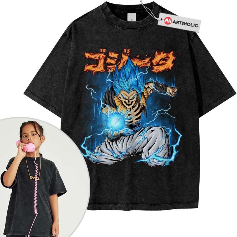 Alternative view of Gogeta Tee For Kids, Dragon Ball Z Tee For Kids, DBZ Tee For Kids, Anime Tee For Kids, Vintage Tee For Kids