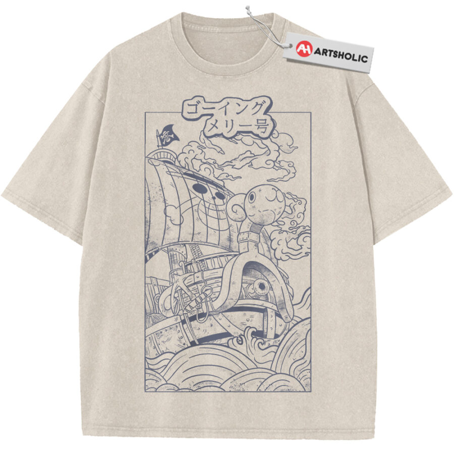 Alternative view of Going Merry Shirt, One Piece Shirt, Anime Shirt, Vintage T-Shirt