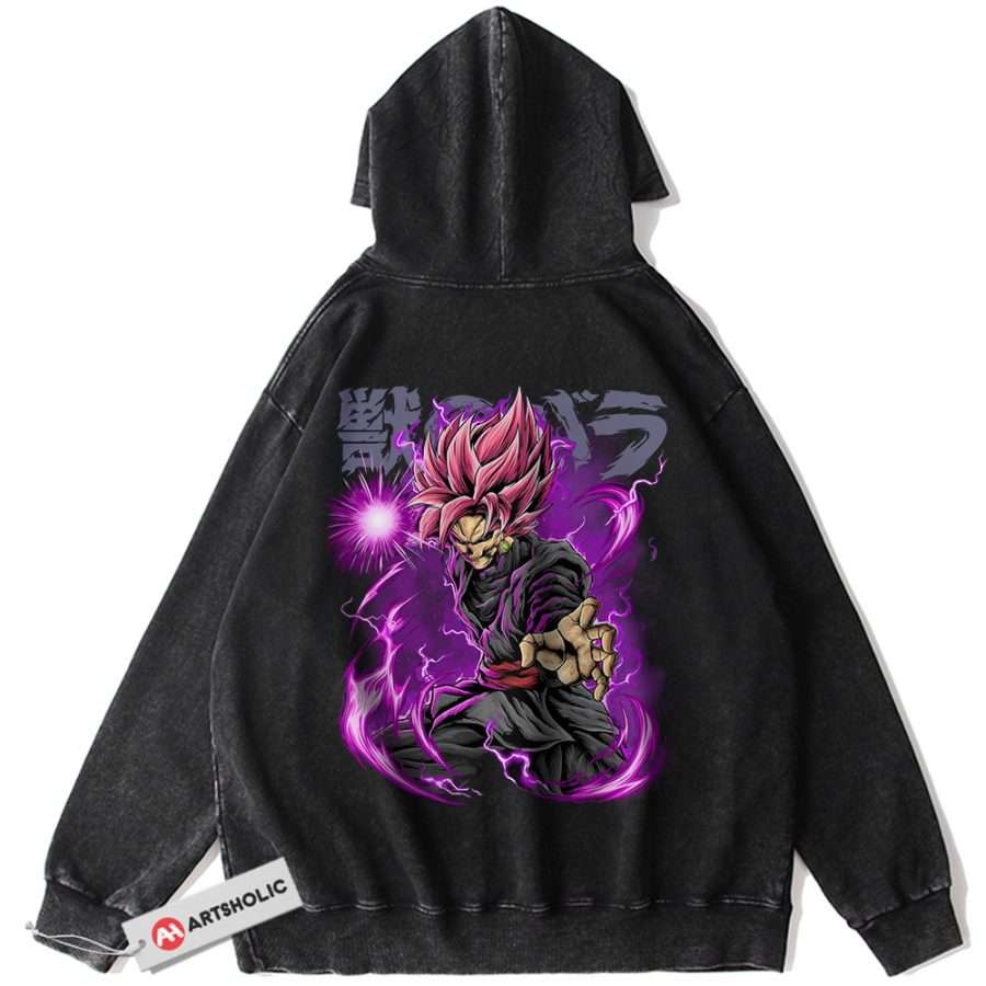 Alternative view of Goku Black Hoodie, Dragon Ball Z Hoodie, DBZ Hoodie, Anime Hoodie, Vintage Hoodie