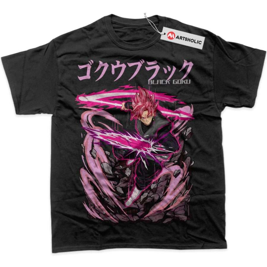 Alternative view of Goku Black Shirt, Dragon Ball Shirt, DBZ Shirt, Anime Shirt, Graphic T-Shirt
