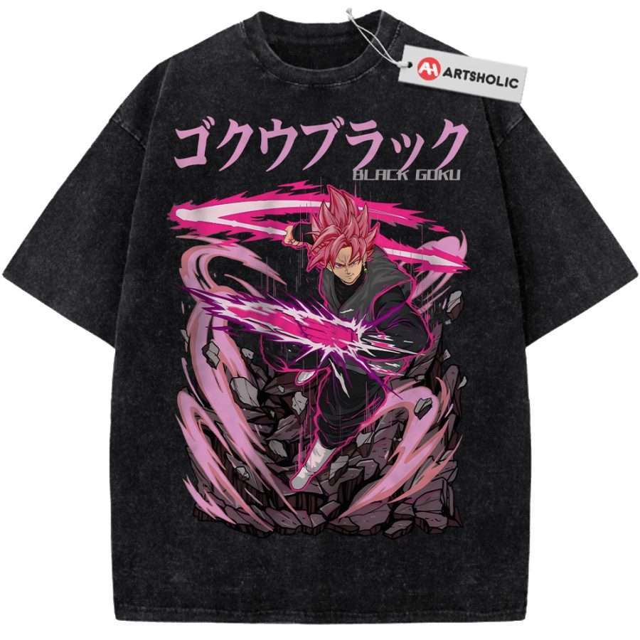 Alternative view of Goku Black Shirt, Dragon Ball Shirt, DBZ Shirt, Anime Shirt, Vintage T-Shirt
