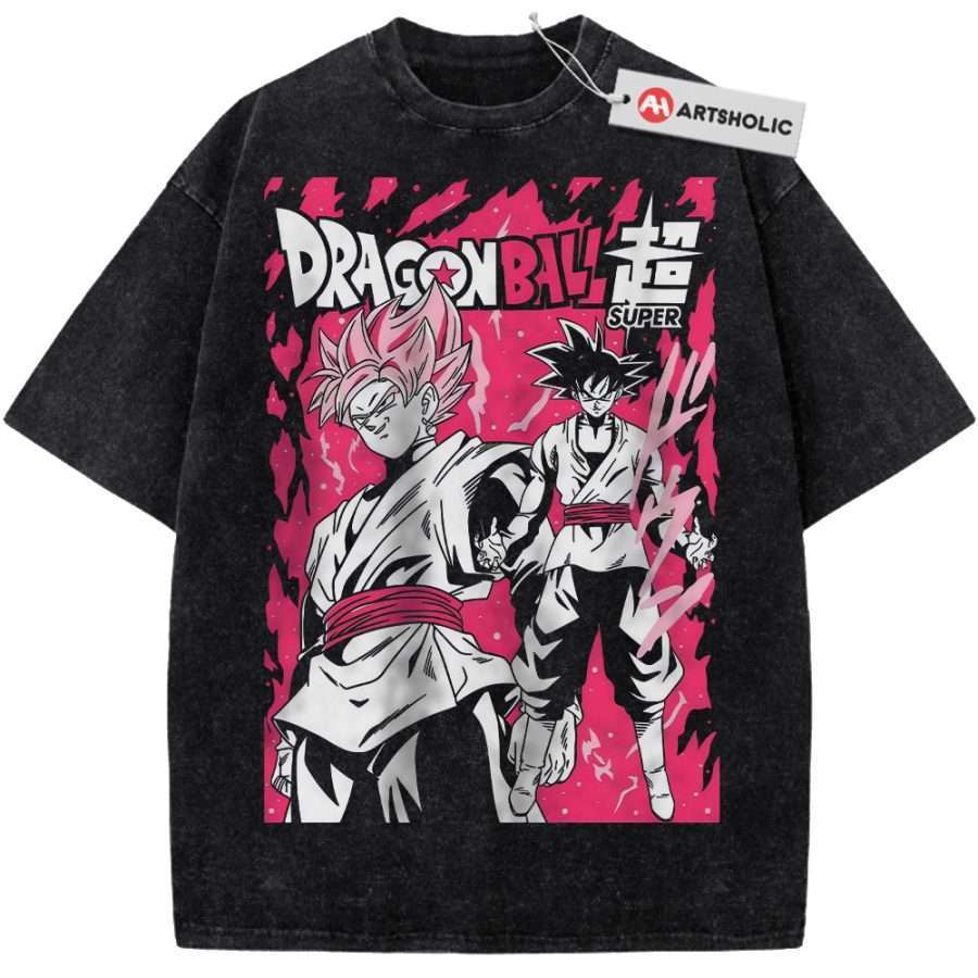 Alternative view of Goku Black Shirt, Dragon Ball Shirt, DBZ Shirt, Anime Shirt, Vintage Tee