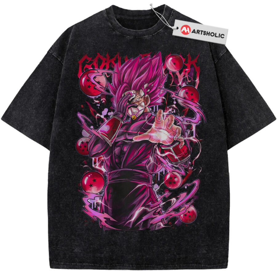 Alternative view of Goku Black Shirt, Dragon Ball Shirt, DBZ Shirt, Anime Shirt, Vintage Tee